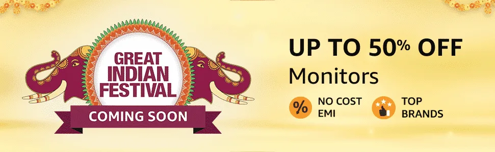Here are some Monitor deals on Amazon Great Indian Festival