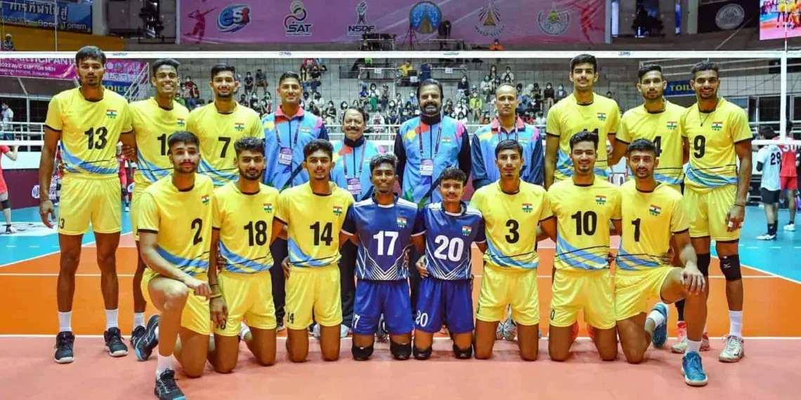 Indian Men’s Volleyball Team Stunts South Korea at the Asian Games 2023, Image via The Bridge