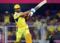 Cricket - Indian Premier League - IPL - Rajasthan Royals v Chennai Super Kings - ACA Stadium, Guwahati, India - March 30, 2025  Chennai Super Kings' MS Dhoni in action REUTERS/Stringer